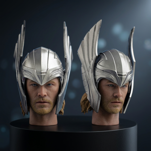 Casco de Acero Medieval IBS de la Mejor Calidad, Estilo Thor Ragnarok, con Alas Giratorias, Impresión Tipográfica Hecha a Mano, Arte de Precisión Fina - Product Image 3