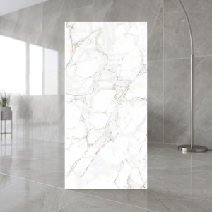 Carrara Gold 800x1600mm Polished Glazed Porcelain Ceramic Wall and Floor Tiles Gold Marble Effect - Product Image 2