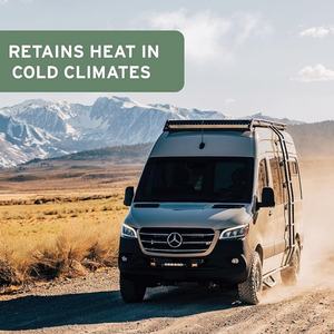 Rollo de aislamiento térmico de furgoneta y RV de alto rendimiento, alfombrilla de protección térmica insonorizada, Material negro - Product Image 4