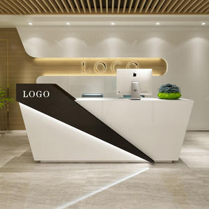 Bureau de réception moderne et personnalisable en hauteur, best-seller, nouveau design simple pour salon de beauté - Product Image 4