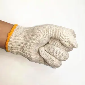 Großhandel Günstige Baumwolle Handschuhe Schutz Industrie Arbeits handschuhe Leicht industrie BLEACHED WHITE NAUTRAL WHITE CN;ZHE