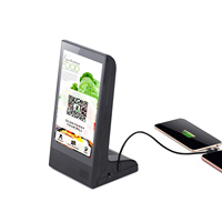 Nouvel écran publicitaire numérique de menu de table pour restaurant avec services de commande et de recharge de téléphone pour les clients