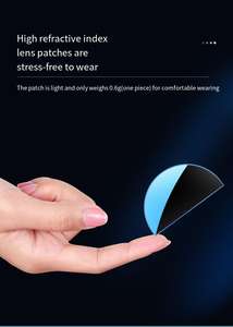 새로운 액체 실리콘 근시 안경 초경량 휴대용 재사용 가능한 초박형 남녀공용 렌즈 PC 스틱 온 블록 블루 레이-1.5 -2.0 - Product Image 6