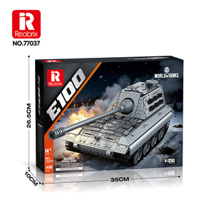 Building Block Tank Model 1:35 Scale Construction Toy for Ages 8-13 Unisex Plastic <b>ABS</b> Kit Transportation Theme - Product Image 5