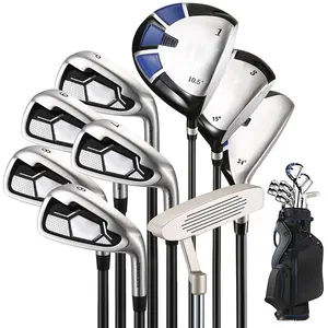 Erkekler İçin Profesyonel <span class=keywords><strong>Golf</strong></span> Sopa Seti, <span class=keywords><strong>Golf</strong></span> Sürücüsü, Putter, Demirler, Wedge'ler ve Premium Saplı Tam <span class=keywords><strong>Golf</strong></span> Ekipman Paketi İçerir - Product Image 1