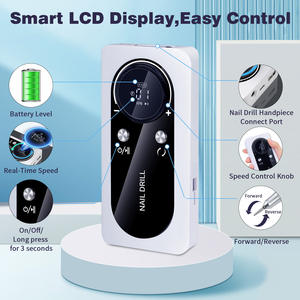 Taladro eléctrico de <span class=keywords><strong>uñas</strong></span> de 45000 RPM <span class=keywords><strong>para</strong></span> <span class=keywords><strong>uñas</strong></span> Lima eléctrica Pantalla HD Pluma de manicura de metal Lijadora de <span class=keywords><strong>torno</strong></span> de <span class=keywords><strong>uñas</strong></span> profesional - Product Image 3