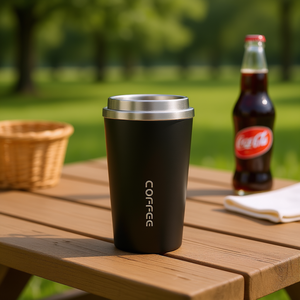 OEM ODM Verre à sublimation 16oz, style canette, chopes à bière et bocaux Mason, design classique noir, pour usage extérieur, avec couvercle en PP et paille - Product Image 2