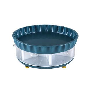 ชั้นวางเครื่องเทศแบบหมุนได้สำหรับวางบนเคาน์เตอร์ครัว แบบสองชั้น สำหรับเก็บเครื่องปรุงรส น้ำมัน เกลือ ซอส ซีอิ๊ว น้ำส้มสายชู - Product Image 1