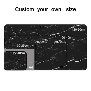 Custom Printing White Marble XXL Large Mousepad Thin Large Gaming <b>Mouse</b> Pad with Stitched Edges for Gaming Desktop Decoration - Product Image 2