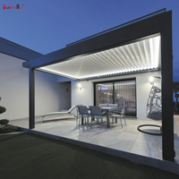Kits de pérgola de aluminio modernos con el mejor marco recubierto de polvo de arco de sombra de soporte de anclas de patio trasero a la venta