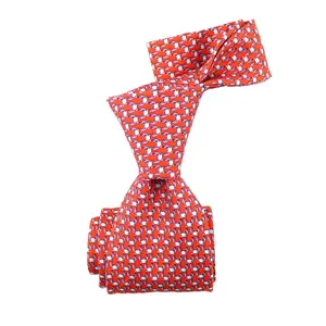 Holiday Krawatte Bestes Geschenk Herren Luxus Einzigartige Mode Kardinal Rot Seide Twill Individuell bedruckte Cyan Crab Sea Animal Neck Krawatten