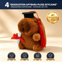 Peluche Capybara Douce de 4 Pouces, Modèle Remise de Diplôme, Porte-clés, Breloque, Prix pour Machine de Jeu d'Arcade de Centre Commercial, Stock Direct Usine