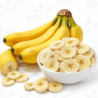 Tranches de bananes lyophilisées en gros de Chine, sucrées, faible teneur en humidité, faciles à conserver