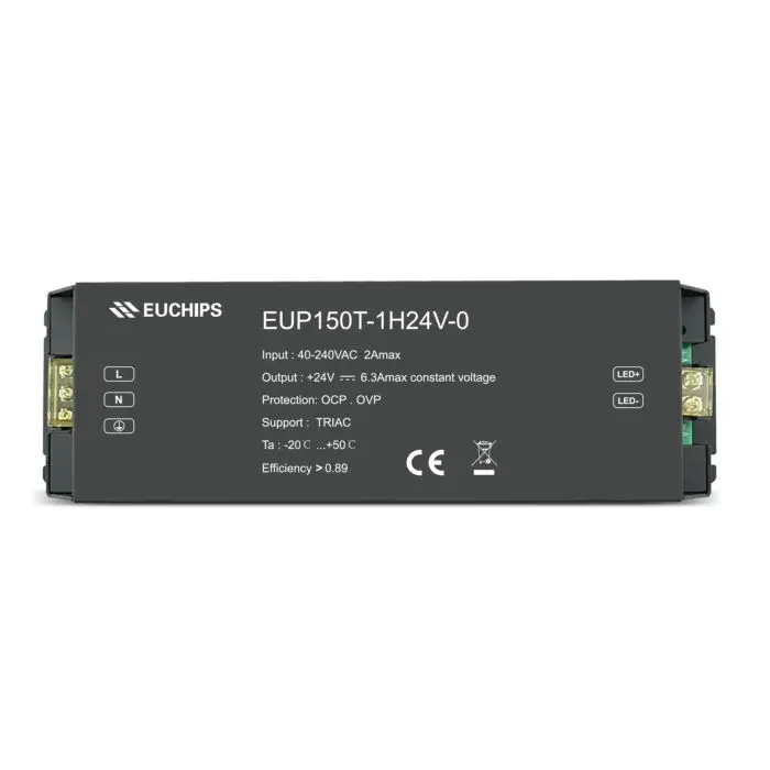 150W Phase-cut Led Driver Constant Voltage Triac Dimmable Controller ELV Dimming LED Triac Driver For 24V Led Strip Light