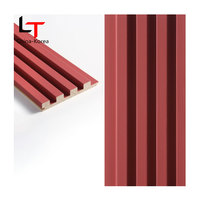 Langlebige dekorative, uv-beständige Decke für den Außenbereich WPC-Wandverkleidung Outdoor geriffelte Wandplatte aus Holz