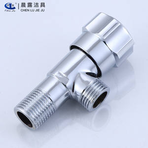 วาล์วควบคุมน้ำแบบมุมฉาก ชุบโครเมียม เกลียวตัวผู้ 4 จุด สำหรับเครื่องทำน้ำอุ่นในห้องน้ำ - Product Image 3