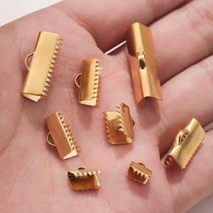 Attaches à sertir <span class=keywords><strong>pour</strong></span> extrémités de ruban 6-25 mm en acier inoxydable lisse <span class=keywords><strong>pour</strong></span> la fabrication de bracelets, colliers et bijoux DIY - Product Image 5
