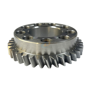 Engrenage hélicoïdal sur mesure avec trous de boulons en acier trempé pour système de transmission de boîte de vitesses industrielle - Product Image 3