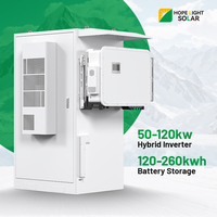 Gabinete de Almacenamiento de Baterías para Exteriores, Precio de Fábrica, 128kwh, 150kwh, 192kwh, 241kwh, Batería Lifepo4, BESS