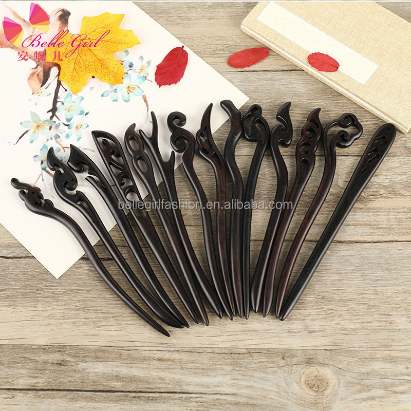 Новый стиль 2022, Модные Винтажные шпильки для волос в китайском стиле для самостоятельной сборки, женские декоративные деревянные шпильки для волос в стиле ретро, шпильки для волос