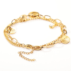 Le japon et la corée du sud simple ins vent froid rond marque titane <span class=keywords><strong>acier</strong></span> femme bracelet collier ensemble élégant tempérament <span class=keywords><strong>bijoux</strong></span> w - Product Image 3