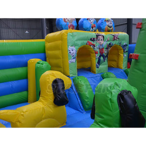 Château gonflable commercial en PVC <span class=keywords><strong>Pat</strong></span>'<span class=keywords><strong>Patrouille</strong></span> avec toboggan et mur d'escalade, combo gonflable avec toboggan - Product Image 4