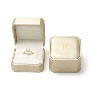 Top Grade Private Label Leather <b>Ring</b> <b>Box</b> Wholesale Quality Microfiber Lining Jewelry Gift <b>Box</b> Factory for Branded Retailers - Product Image 1