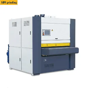 Automatic wide grinding belt Perforated sheet metal surface wet grinding machine