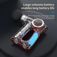 Pistolet de massage carré haute fréquence compressTENS Pulse Deep Tissue Body Vibrato Fascia Gun Sport Fitness Relax Muscle Massager