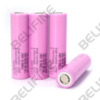 Baterai Lithium Ion 18650 3500mAh INR 18650 35E 3.7V Isi Ulang, Baterai 18650 3500mAh untuk Senter Lampu Sorot Kuat
