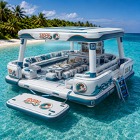 Canapé flottant gonflable, plateforme de détente aquatique, ponton pour lac, piscine, plage, resort, fête, loisirs en famille, plaisir estival