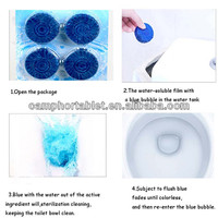 Vente en gros de tablette bleue à bulles solides pour nettoyer la cuvette des toilettes avec chasse d'eau de javel pour nettoyer les toilettes, pratique et efficace