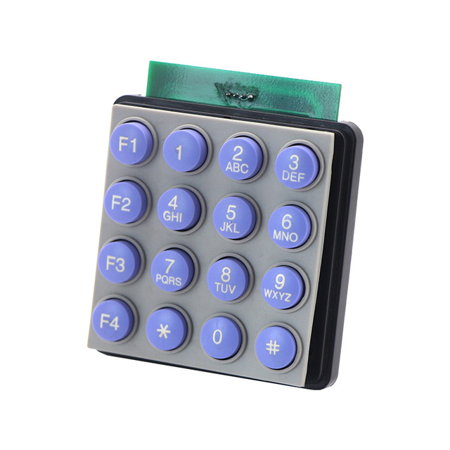 Plastic alphanumeric illuminated keypad portable keypad for access control systems