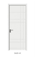 Kaiyang 현대 디자인 방음 PVC 인테리어 슬래브 도어 방수 ABS 복합 PVC 호텔 침실 객실 나무 문 내부