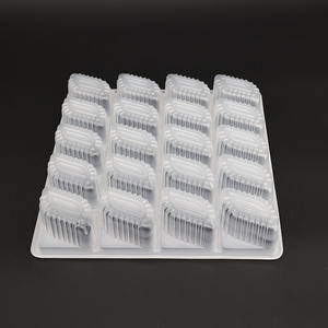 Embalagem Alimentar Descartável de Plástico <span class=keywords><strong>PET</strong></span>, Recipiente Retangular para Dumplings, Embalagem Alimentaire - Product Image 1