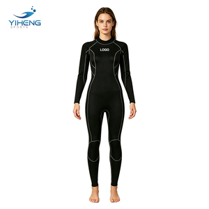 Traje de <span class=keywords><strong>Neopreno</strong></span> Completo de 3mm para <span class=keywords><strong>Mujer</strong></span>, con Cremallera Trasera, Manga Larga y Pierna Larga, para Snorkel, <span class=keywords><strong>Surf</strong></span> y Natación en Aguas Abiertas - Product Image 1