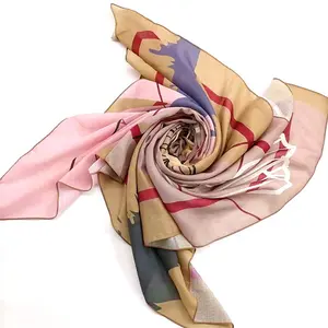 Individuell bedruckte Schals auf Baumwoll design Malaysia muslimische Frau Hijab Schal