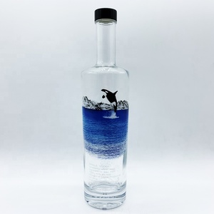 375Ml 500Ml 700Ml 750Ml Tùy Chỉnh Trang Trí <span class=keywords><strong>Vodka</strong></span> Chai Bán Buôn Vòng Whisky Rượu Chai Thủy Tinh Với Nút Chai Caps - Product Image 3