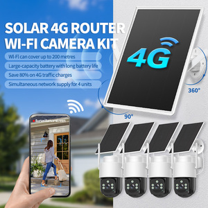 Wistino 4MP 4G Solar Wireless CCTV Outdoor <strong>Security</strong> <strong>Camera</strong> Solar Energy Router Video Recorder Kit <strong>Camera</strong> - Product Image 2