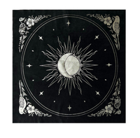 Nappe de table en velours personnalisée pour cartes de tarot, divination, rituels et usage sur autel ; Divination en velours