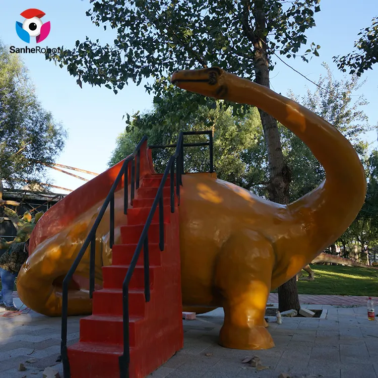 Оборудование для динозавров в натуральную величину горка для парка развлечений для продажи