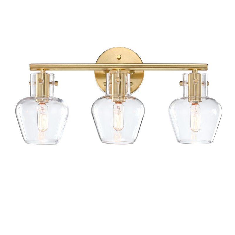 Modern LED Vanity Lights clear Glass