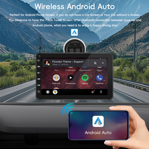 Écran portable pour voiture, divertissement automobile universel sans fil, CarPlay Android Auto, 7 pouces, système Linux, moniteur CarPlay - Product Image 3
