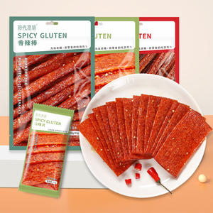 Snacks de céréales de blé frites épicées, saveur Latiao, emballées en sachet - Product Image 1