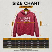 Sweat à capuche zippé personnalisé en molleton bouclette 460 GSM pour homme, 100 % coton, délavé à l'acide, effet vieilli, peint à la main, DTG, style streetwear vintage, OEM ODM Fabricant