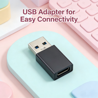 Adaptateur USB-C vers USB-A H-429 Haute Vitesse 5 Gbps Emballage Personnalisé Option Personnalisée pour Expédition en Gros