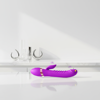 Vibrador AV, Juguete Sexual, Masturbación, Estimulación del Punto G y del Clítoris, 10 Frecuencias de Vibración, Ayuda para el Orgasmo, Dildo, Recargable por USB, IPX7