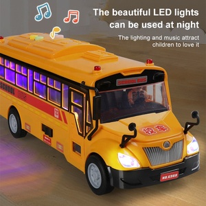 Tùy chỉnh giáo dục mầm non trường học xe buýt đồ chơi bé trai xe buýt câu đố đồ chơi Xe hơi mô hình âm nhạc quán tính đồ chơi xe buýt trường học - Product Image 6