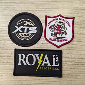Manufacturer Wholesale Cheap Sewing Small Size Stitch Chenille <b>Embroidery</b> Badges High Quality Customized Iron on Woven Patches - Product Image 3