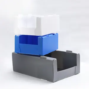 Giá rẻ coroplast tấm sử dụng gấp sóng hộp nhựa tái chế sóng tấm nhựa doanh thu hộp để đóng gói